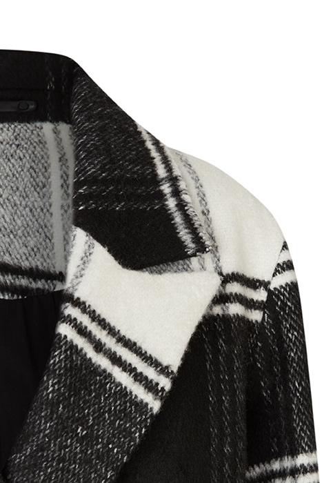 LOTTIE CHECK COAT BLACK/WHITE 5