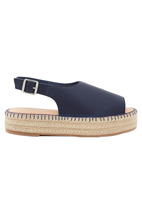 ROXANNE LEATHER FLATFORM DARK NAVY 1