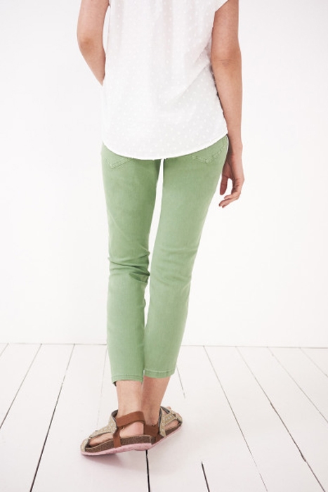 BROOKE STRAIGHT CROP JEAN MID GREEN 3