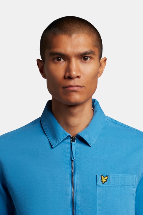 WASHED TWILL OVERSHIRT SPRING BLUE 4