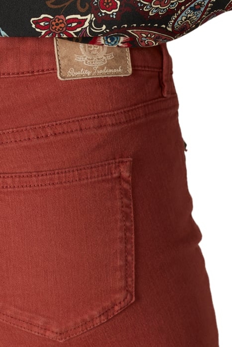 FITTED DENIM PANTS RED 7
