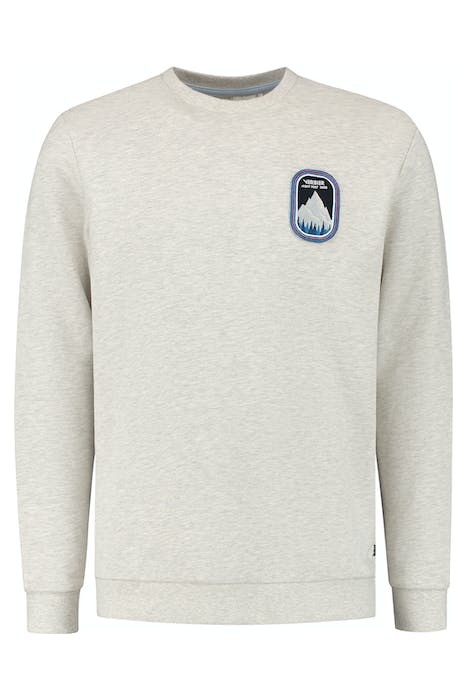 MEN VERBIER SWEATER LIGHT GREY MELANGE 1