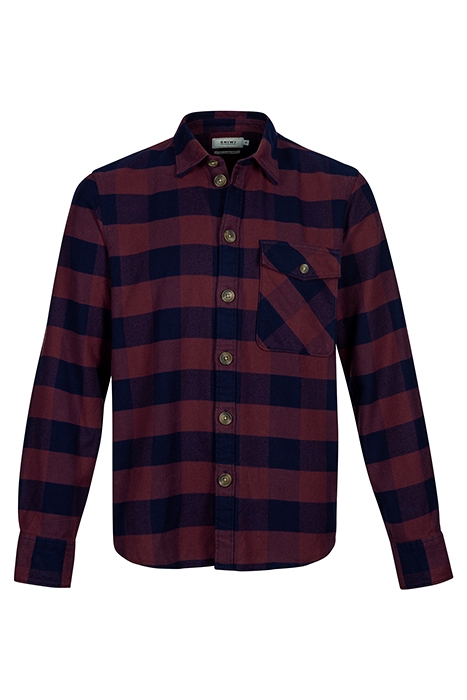MEN OVERSHIRT BRAD MAROON RED 1