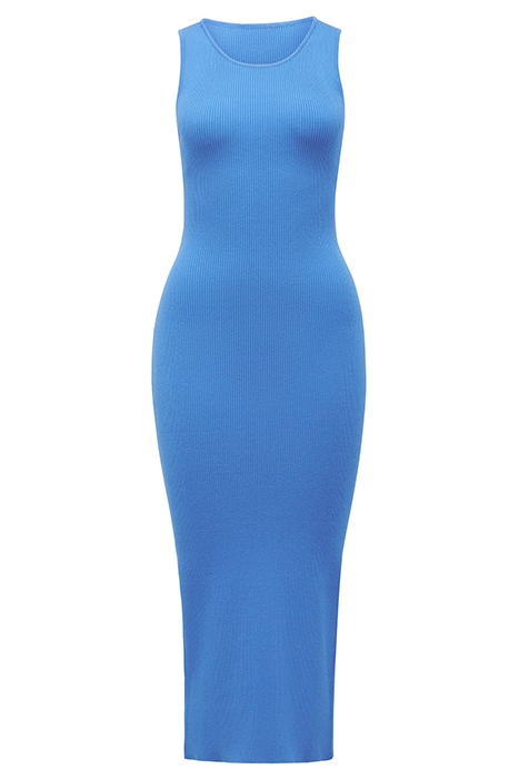 BECKY OPEN BACK MIDI KNIT DRESS TRUE BLUE 5