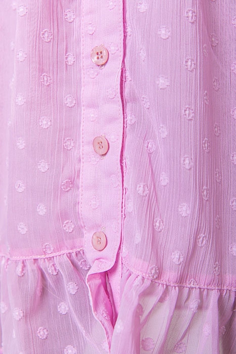 CELINE EMBROIDERY MINI DRESS WOMEN PINK 4