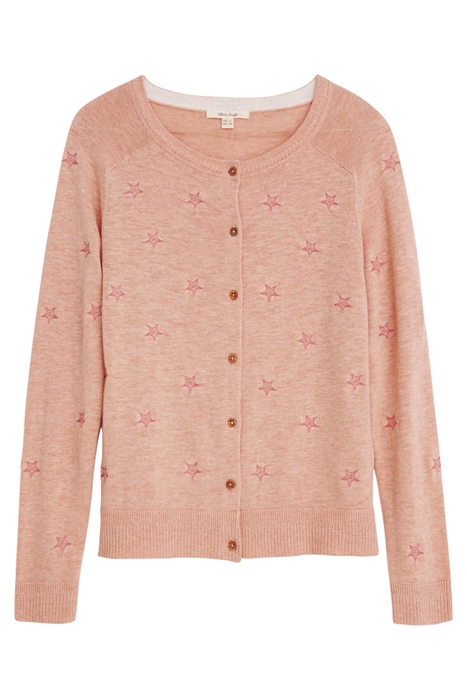 LULU EMBROIDERED CARDI PINK 1