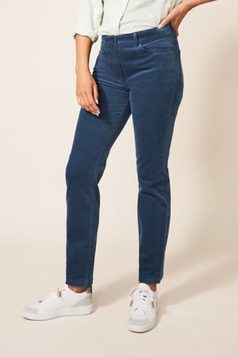 BROOKE STRAIGHT CORD TROUSER  BLUE 2
