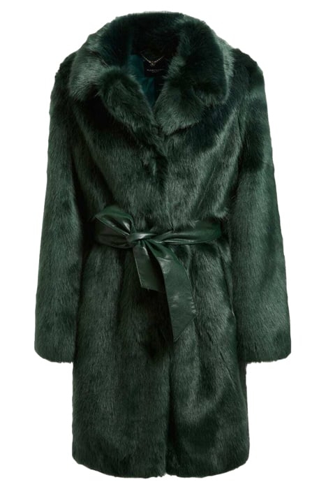 MATILDA COAT JET BLACK FAUX FUR 6