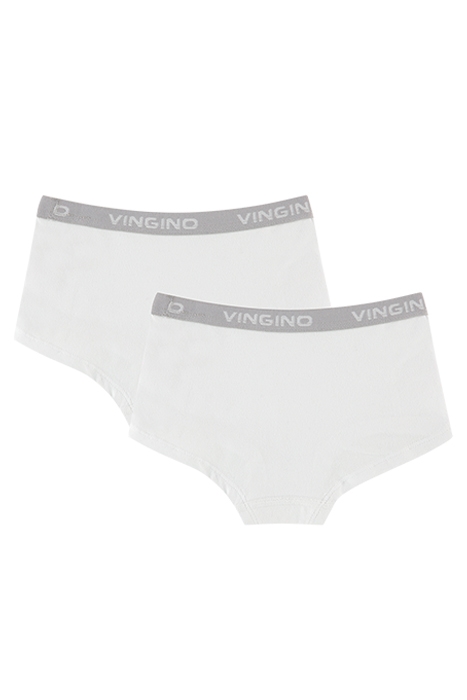 UNDER PANTS GIRLS 2-PACK REAL WHITE 2