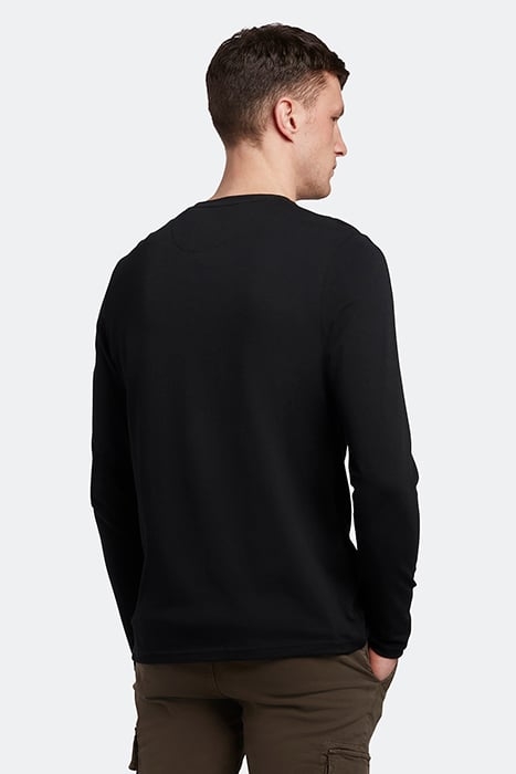 PLAIN L/S T-SHIRT JET BLACK 2