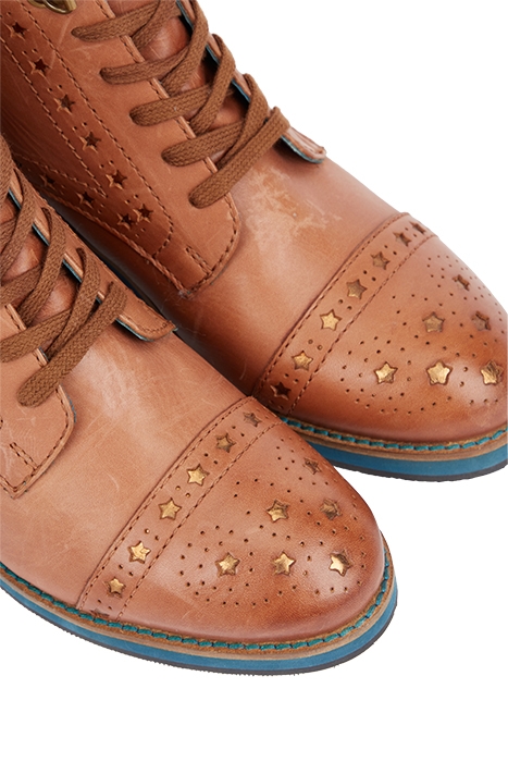 CELESTE STAR LACE UP BOOT DISP MID TAN 4