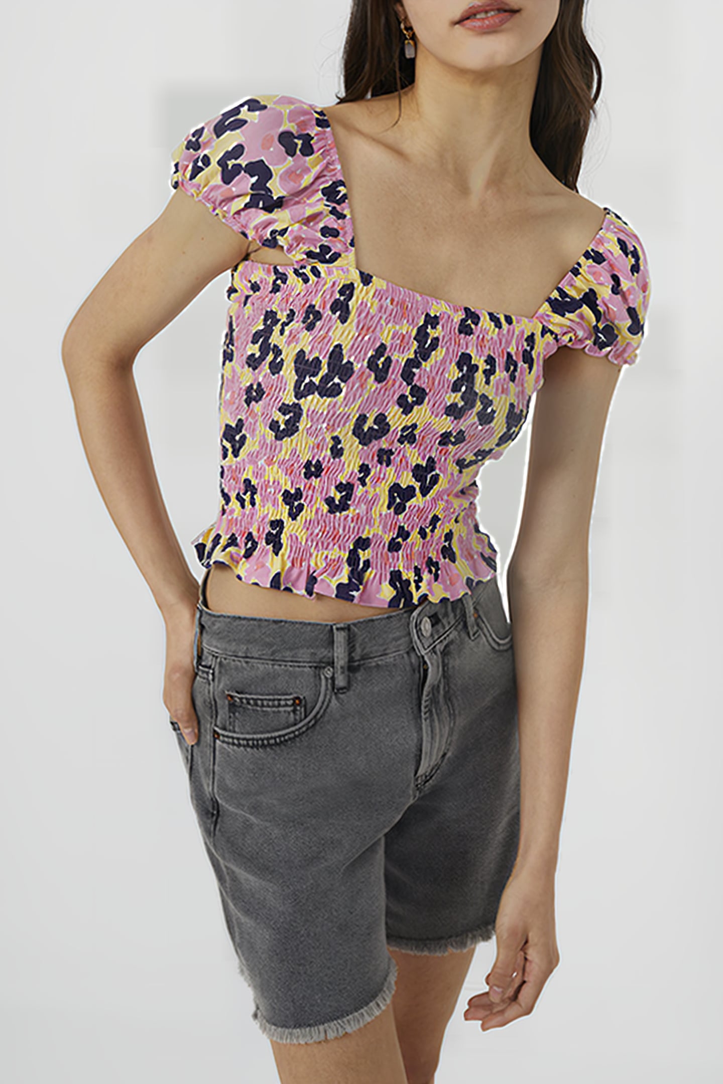 PF PETUNIA-CASSIA ECO JRSY TOP GOLDEN GAZE MULTI 1