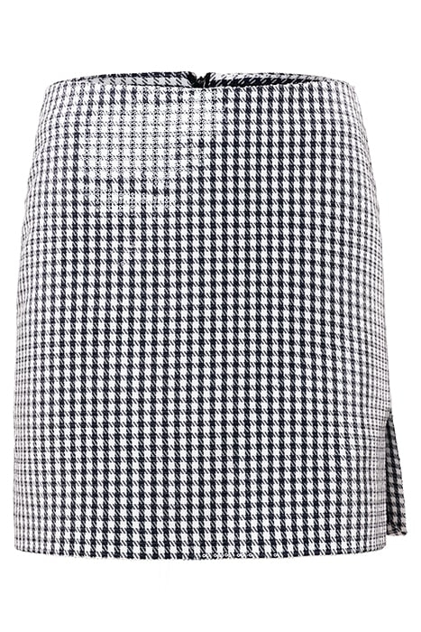 SEQUIN MINI SKIRT NAVY CHECK 3