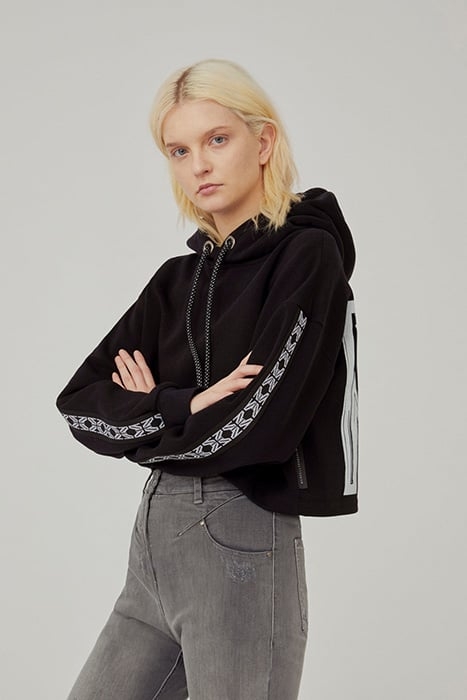 CROPPED SWEATSHIRT LOGOTAPE BLACK 3