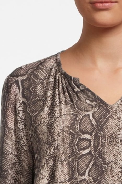 BLOUSE WOVEN 3/4 SLV HUMUS 4