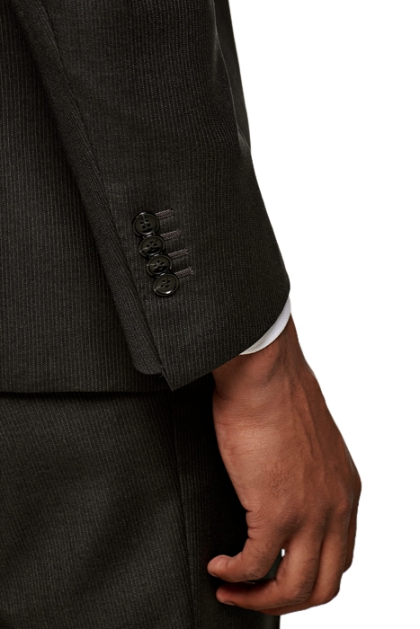 Dark Grey Striped Napoli Suit 7