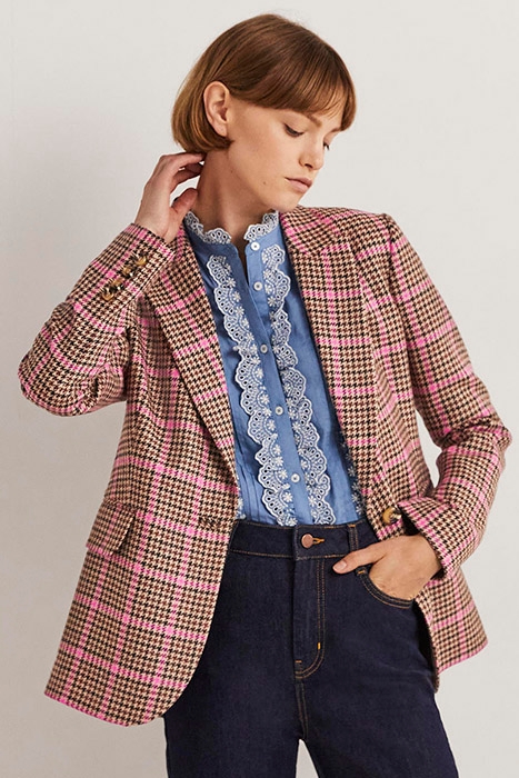 70S TAILORED BLAZER BRN 3