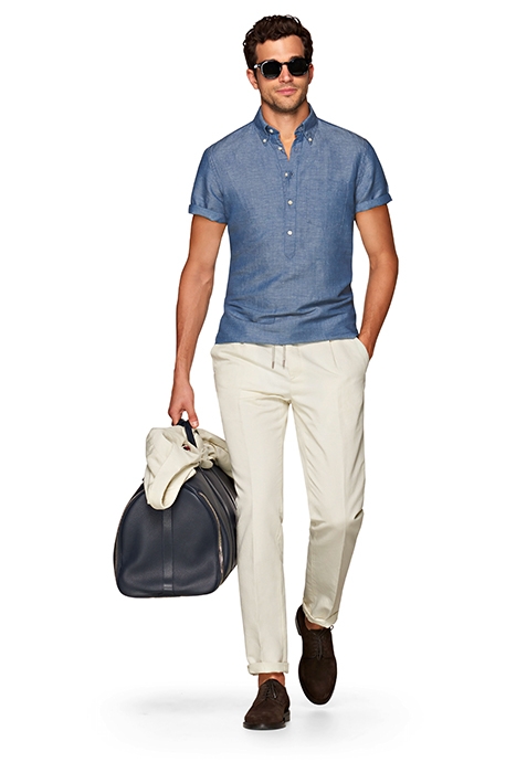 BLUE SHORT SLEEVE POPOVER 1