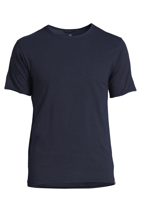BASIC ROUND NECK TEE SLUB JERSEY DK. NAVY 1