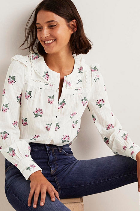 CROCHET TRIM BLOUSE IVO 2