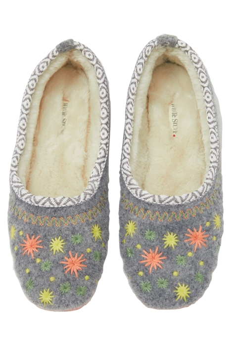 STAR EMBROIDERED BALLERINA GREY MULTI 3