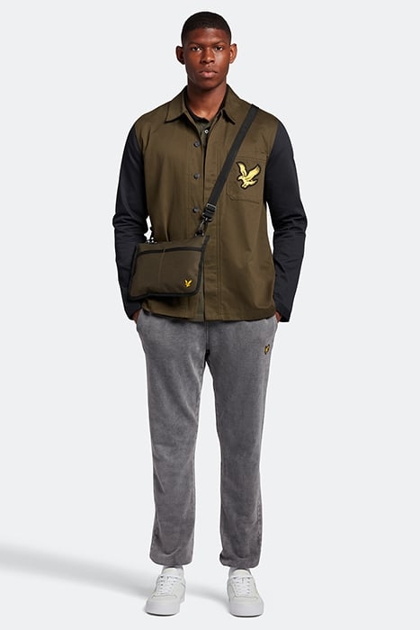 BLOCK OVERSHIRT OLIVE/JET BLACK 3