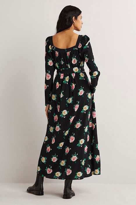 SQUARE NECK MAXI DRESS BLK 2