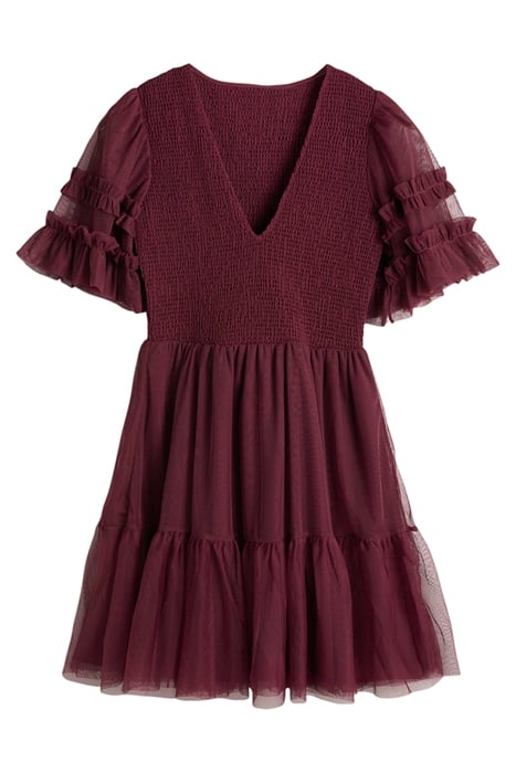 TULLE SMOCKED MINI PARTY DRESS DPR 7