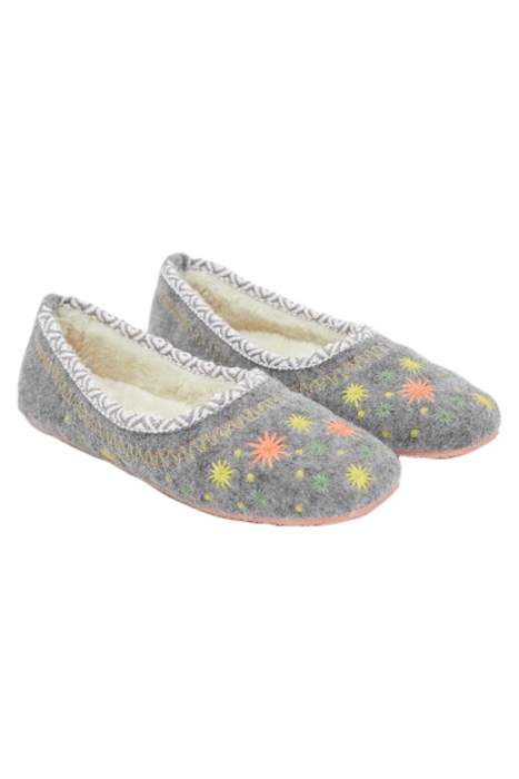 STAR EMBROIDERED BALLERINA GREY MULTI 2