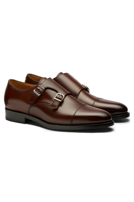 DARK BROWN DOUBLE MONK STRAP 2