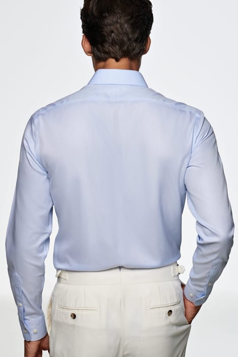 Light Blue Royal Oxford Slim Fit Shirt 3