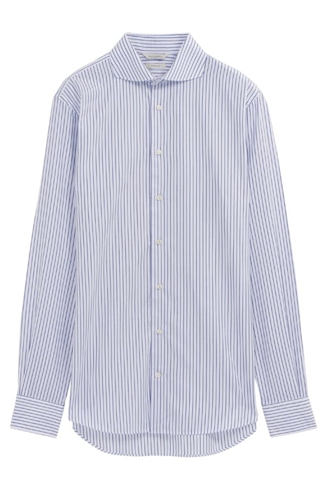 Navy Striped Extra Slim Fit Shirt 2
