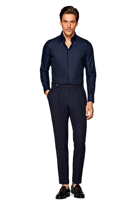 Navy Royal Oxford Slim Fit Shirt 6