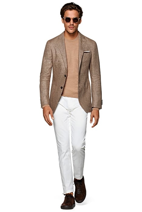 MID BROWN CHECKED HAVANA BLAZER 3