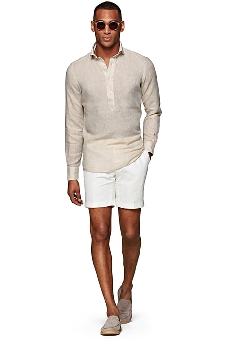 Light Brown Extra Slim Fit Popover 4