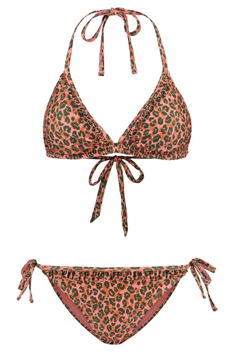 LADIES LIZ BIKINI SET TROPICAL TIGER ONLINE STRAWBERRY PINK 3