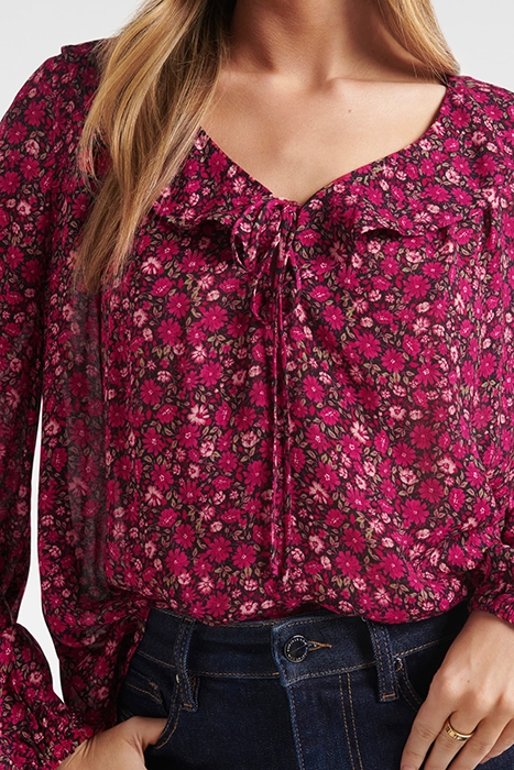 BROOKLYN RUFFLE BLOUSE ROUGE ADDISON DITSY 5