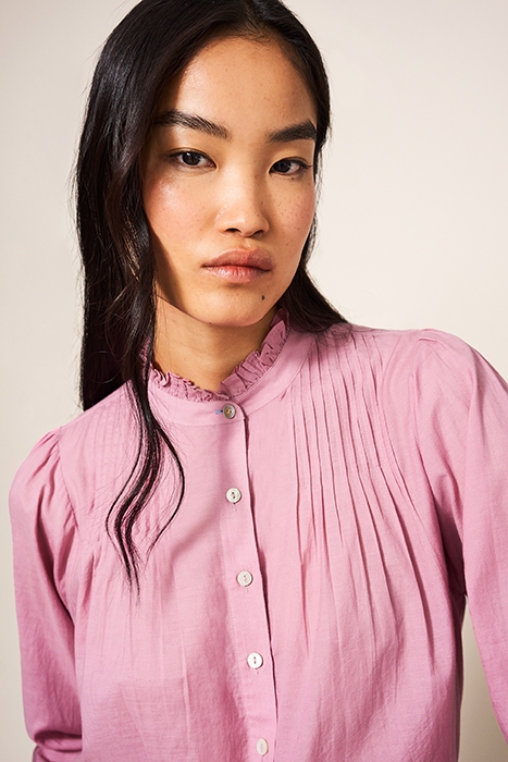 PAIGE COTTON BLEND SHIRT MID PINK 4