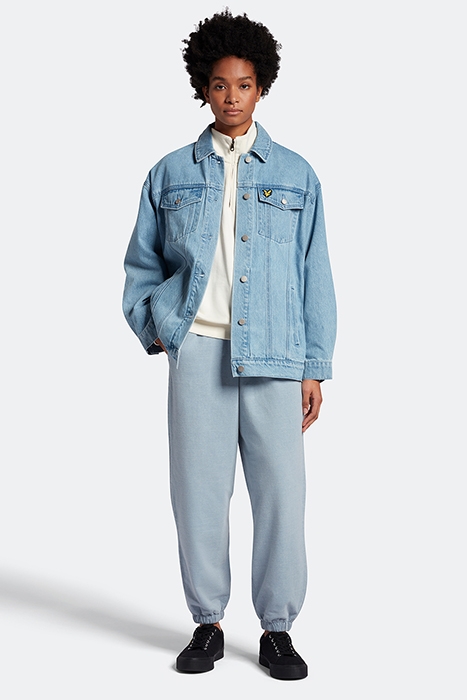 OVERSIZED DENIM JACKET LIGHT RINSE WASH 3