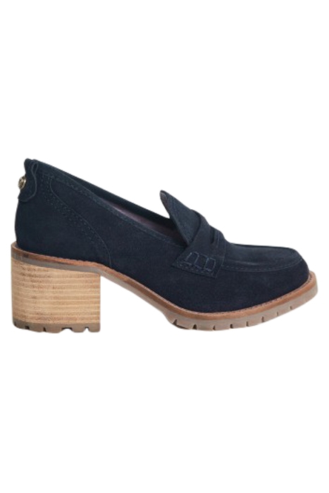 GIGI HEELED LOAFER DARK NAVY 1