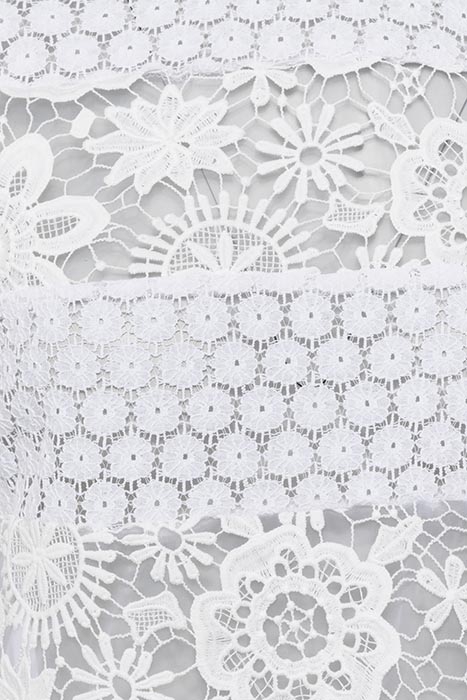 IXI WHITE LACE SHOULDER PAD TOP SUMMER WHITE 5