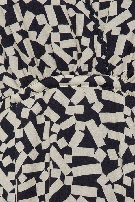 HELENA RICK RACK TRIM NAVY/CREAM DRESS UTILITY BLUE/ CLASSIC 5