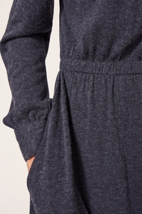 OLIVE WOOL MIX JERSEY DRE CHARC GREY 4