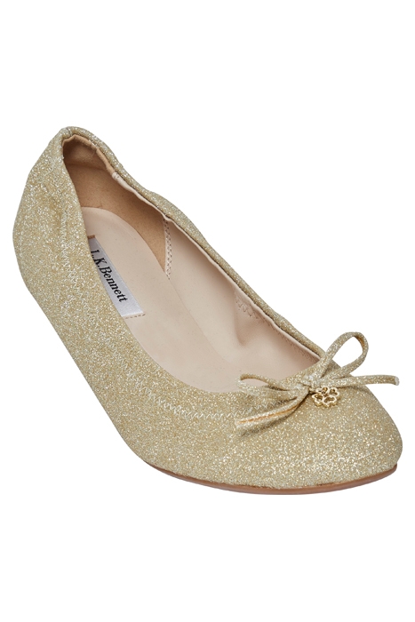 OSSIE BALLERINA SHOES GOLD 2