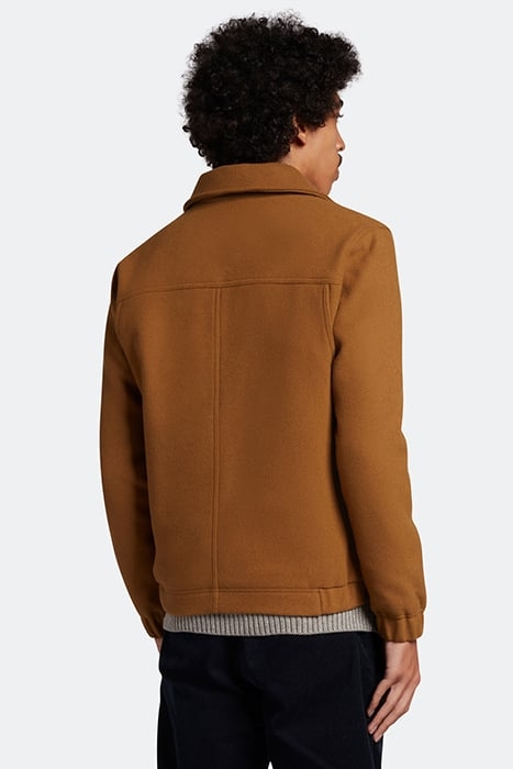 MELTON JACKET W738 HARNESS BROWN 2