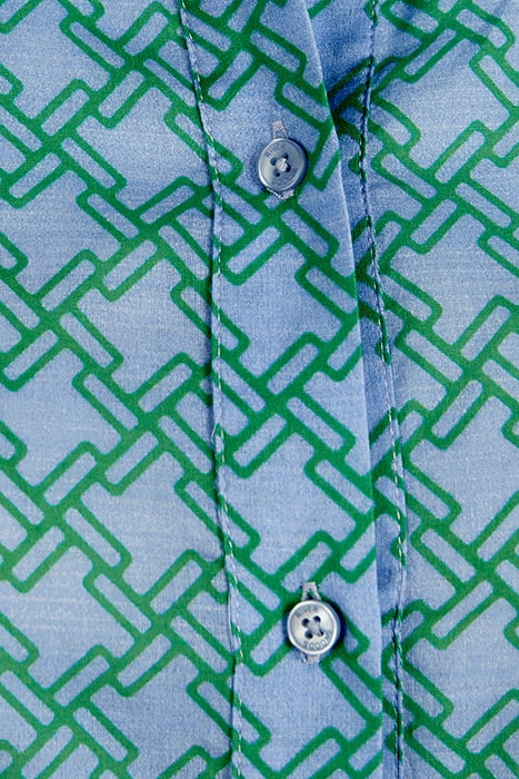 LONG DRESS LS VOLANTS BLUE 5