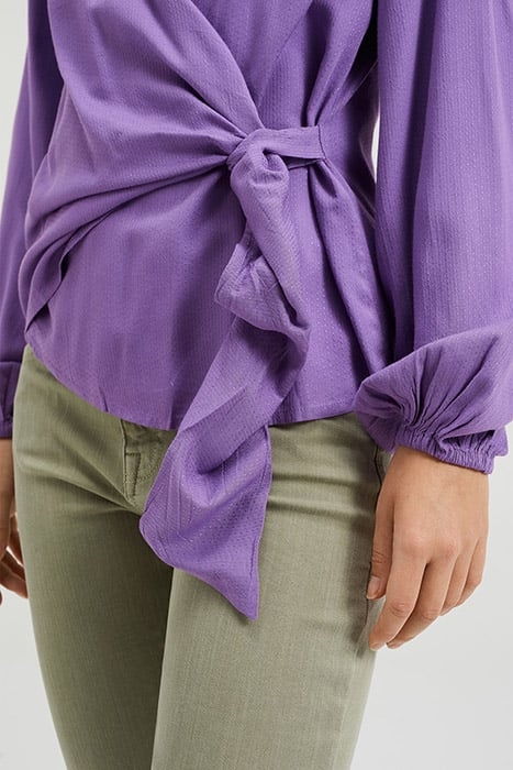 LADIES TRANSFER BLOUSE FROM VISCOSE LIGHT PURPLE 5