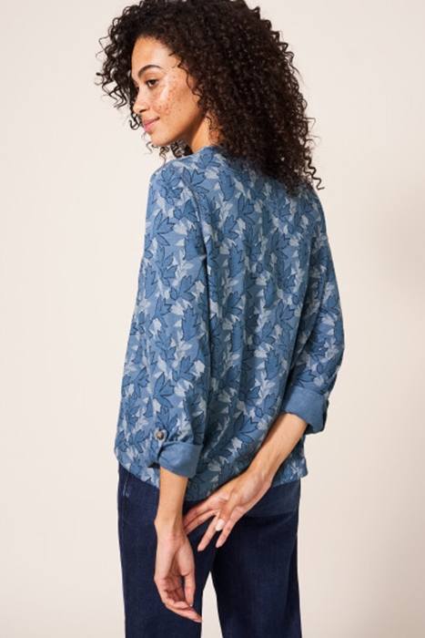 TIA TIE HEM JERSEY SHIRT BLUE PR 2