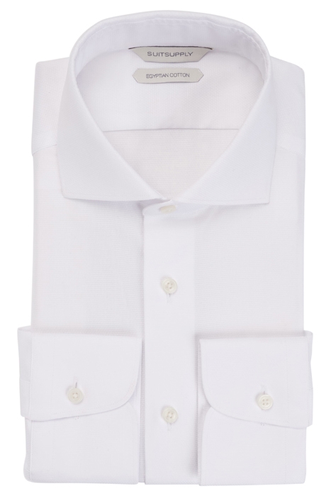 WHITE GIRO INGLESE SLIM FIT SHIRT 8