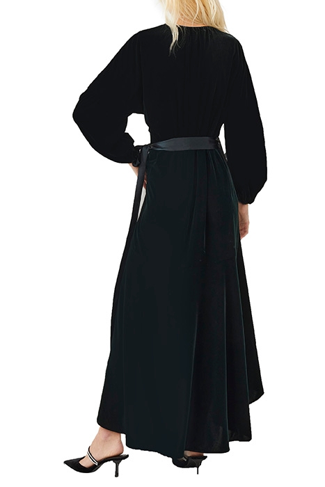 ILAVIA VELVET WRAP DRESS DARK SPRINGS 2